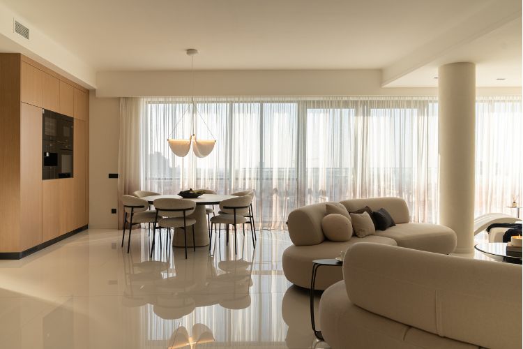 HIMACS adds serenity and elegance to this light-filled family penthouse in Belgrade 2