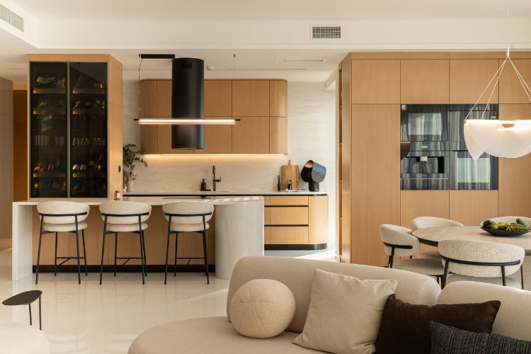 HIMACS adds serenity and elegance to this light-filled family penthouse in Belgrade