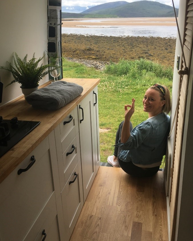 The solid surface brings seamless design and durability to deluxe campervans