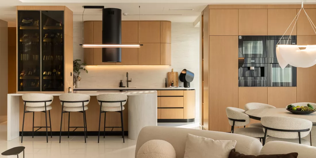 HIMACS adds serenity and elegance to this light-filled family penthouse in Belgrade
