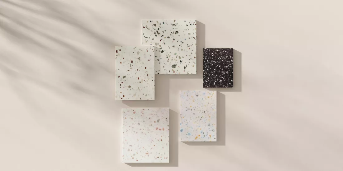 Los diseños Terrazzo de HIMACS reciben el Red Dot Design Award 2026: Colores terrazzo contemporáneos con contenido reciclado certificado