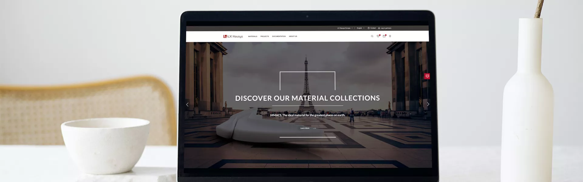 LX Hausys lance un nouveau site web européen présentant deux gammes de produits inspirantes :  HIMACS Solid Surface et HFLOR Luxury Vinyl Tile