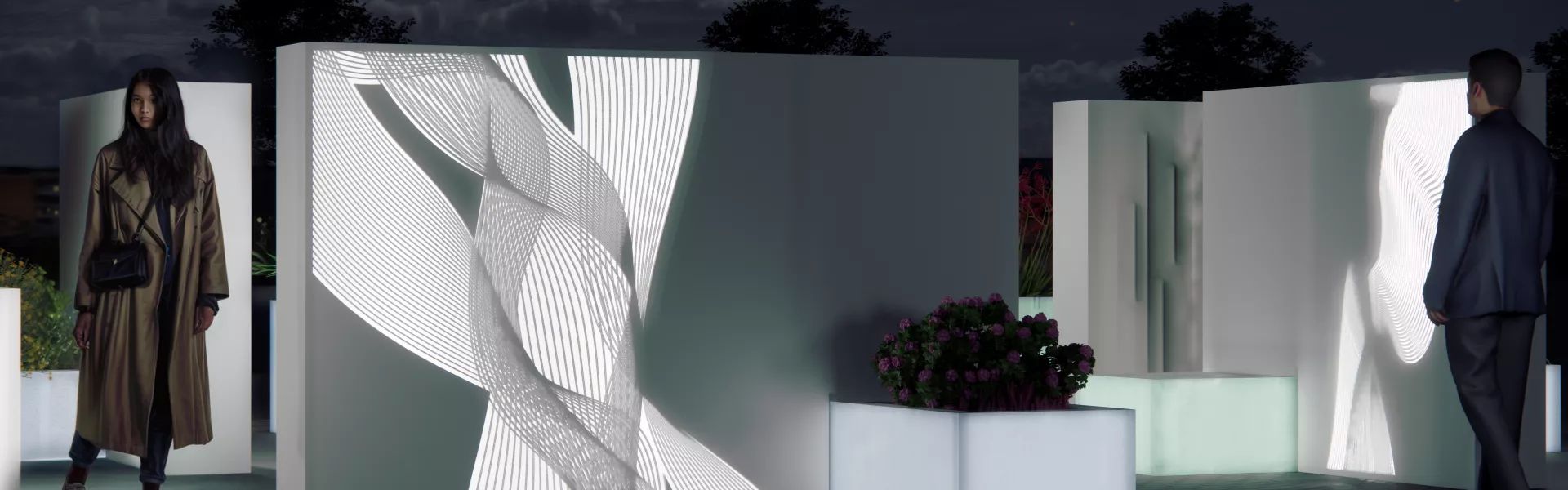 HI MAZE, a labyrinth in urban greenery