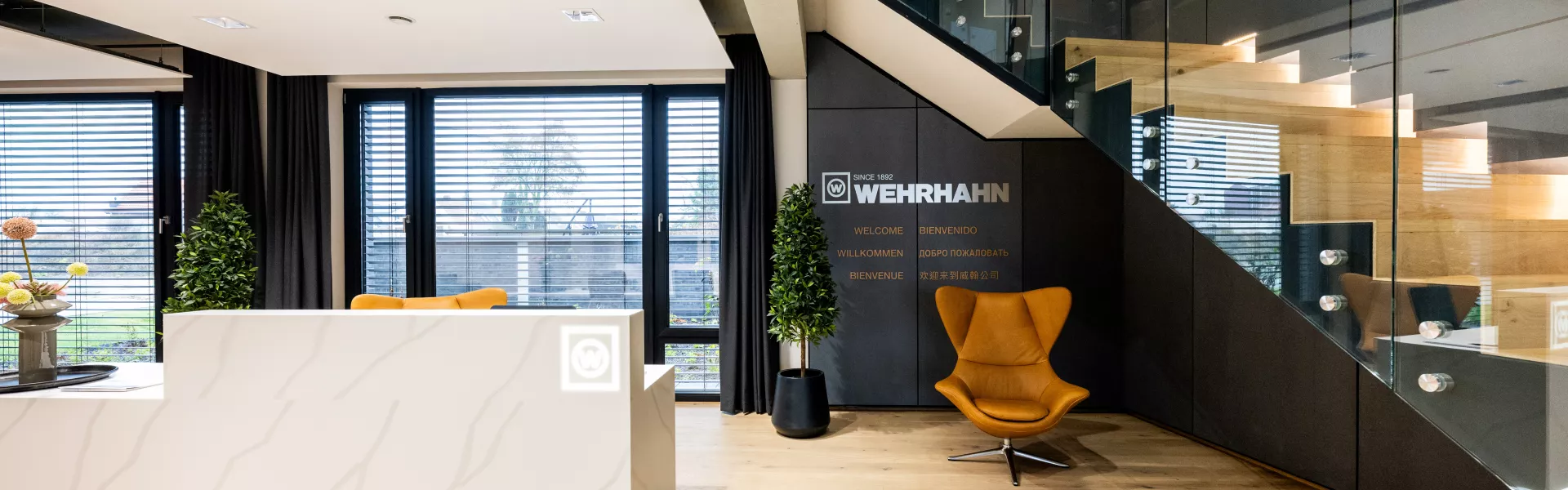 Las nuevas oficinas de Wehrhahn GmbH con la personalidad y pureza de HIMACS 