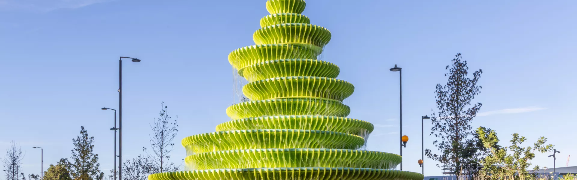 Sculpting Water: NEON Designs a Landmark Fountain with HIMACS