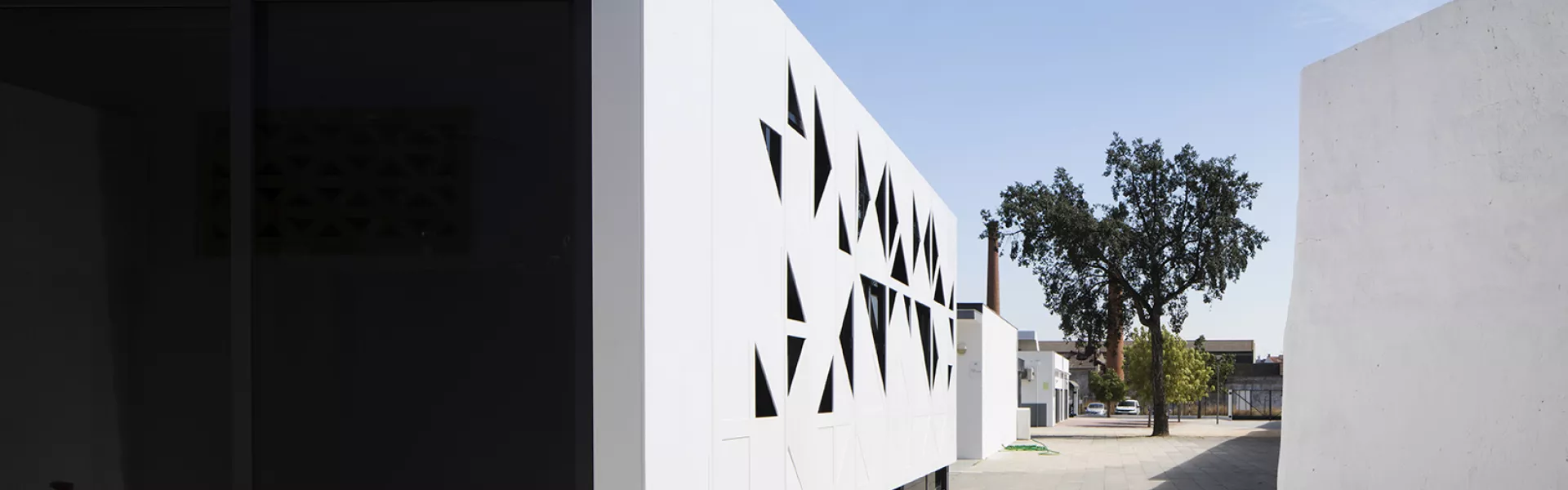 Spectacular HIMACS façade: traditional school architecture meets