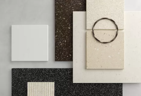 Granite, Perna, Quartz, Sand & Pearl