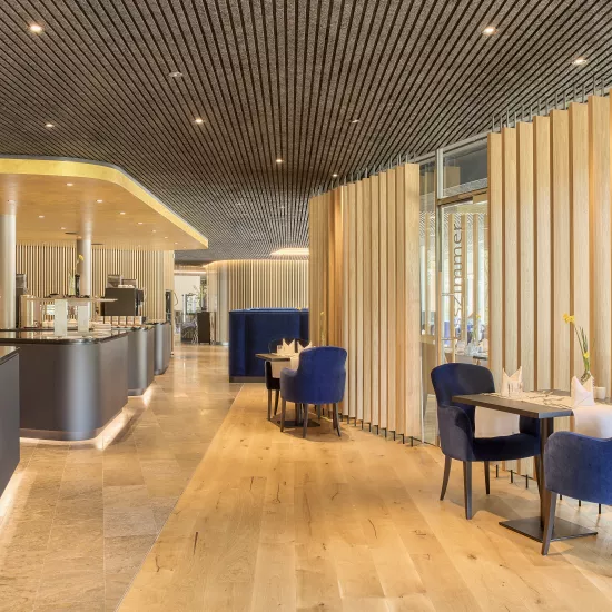 HIMACS in the Sanremo shade welcomes guests to the Emser ThermenHotel in Germany