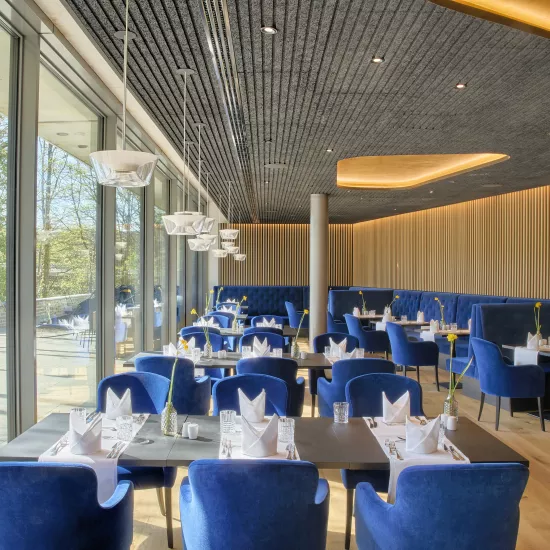 HIMACS in the Sanremo shade welcomes guests to the Emser ThermenHotel in Germany