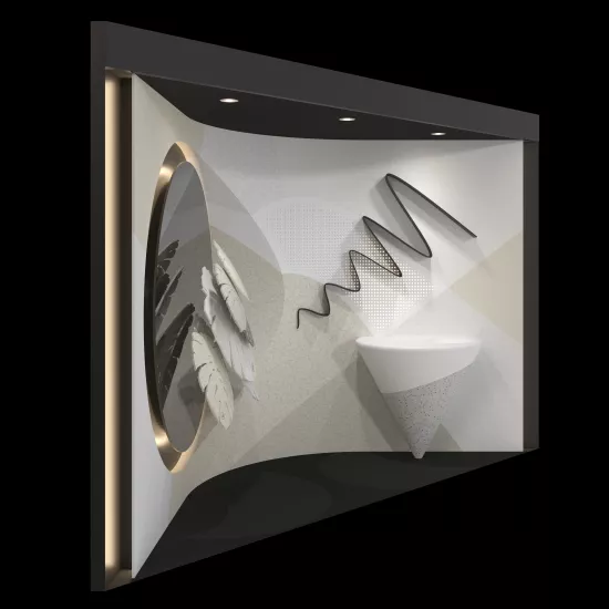 HIMACS Partners with COAST Office to Present Sculptural Design with Recycled-Content Colours at Architect@Work