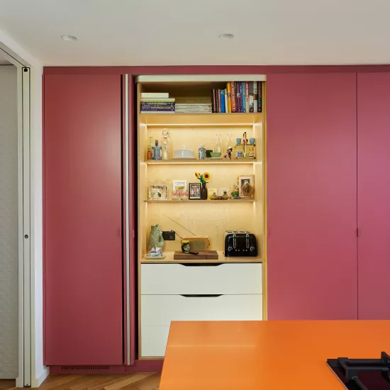Block Party: HIMACS helps to bring a showstopping kitchen to vibrant and colourful life