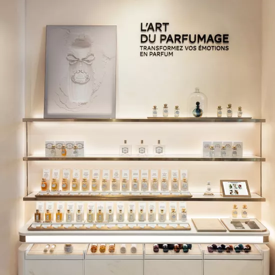 A showcase with HIMACS to celebrate the exclusive fragrances of Maison Goutal in Paris