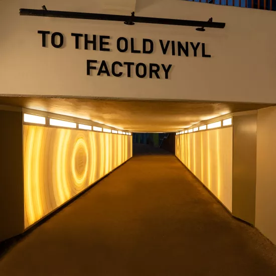 Recording community history: Backlit HIMACS clads the ‘Sounds of Hayes’ underpass