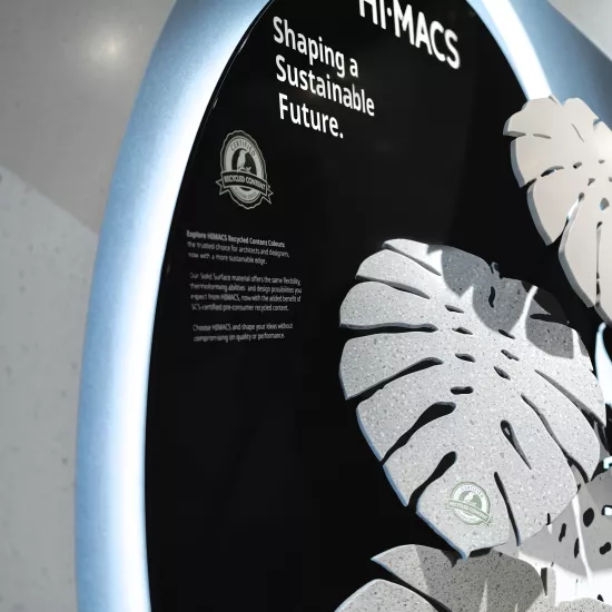 HIMACS Partners with COAST Office to Present Sculptural Design with Recycled-Content Colours at Architect@Work