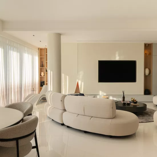HIMACS adds serenity and elegance to this light-filled family penthouse in Belgrade