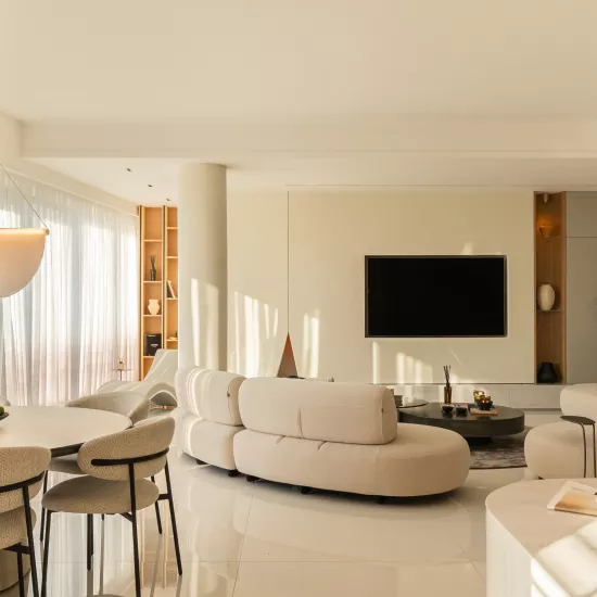 HIMACS adds serenity and elegance to this light-filled family penthouse in Belgrade