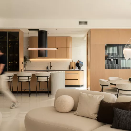 HIMACS adds serenity and elegance to this light-filled family penthouse in Belgrade