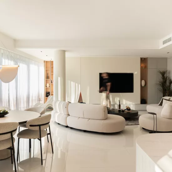 HIMACS adds serenity and elegance to this light-filled family penthouse in Belgrade