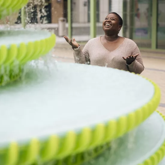 Sculpting Water: NEON Designs a Landmark Fountain with HIMACS