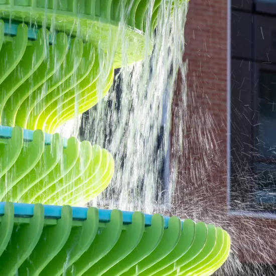 Sculpting Water: NEON Designs a Landmark Fountain with HIMACS