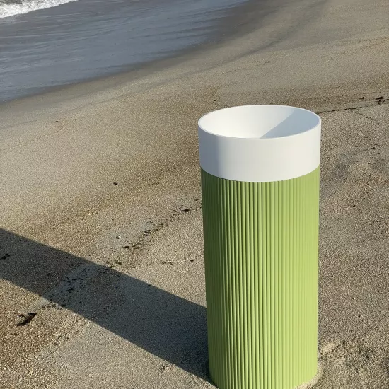 Circle: A bespoke freestanding washbasin shaped by  ANG and HIMACS