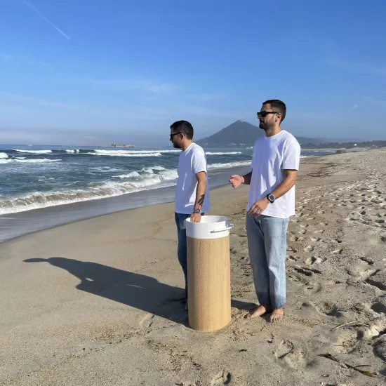 Circle: A bespoke freestanding washbasin shaped by  ANG and HIMACS