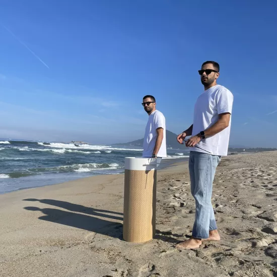 Circle: A bespoke freestanding washbasin shaped by  ANG and HIMACS