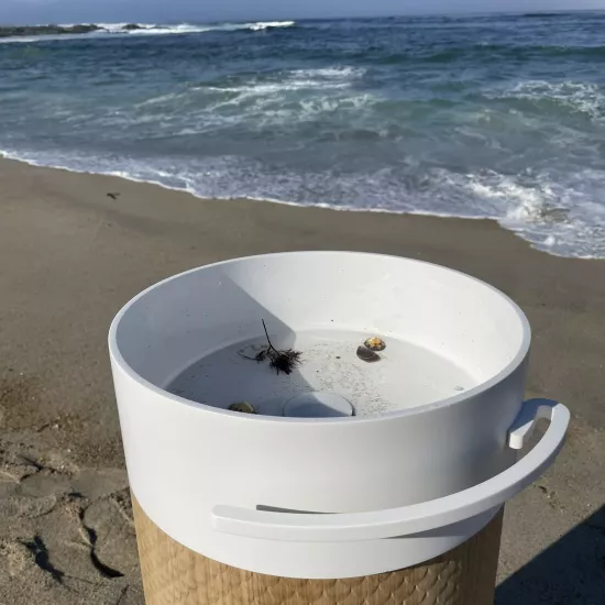 Circle: A bespoke freestanding washbasin shaped by  ANG and HIMACS