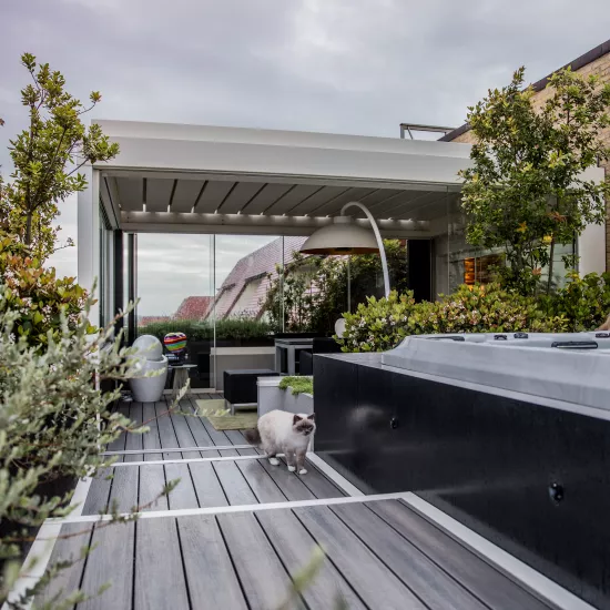 Beautiful penthouse featuring HIMACS on the coast in Nieuwpoort