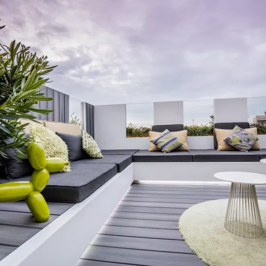 Beautiful penthouse featuring HIMACS on the coast in Nieuwpoort