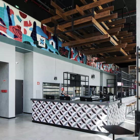 Hotel Moxy in Lisbon uses HIMACS in key areas