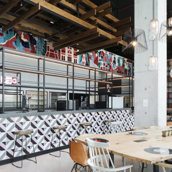 Hotel Moxy in Lisbon uses HIMACS in key areas