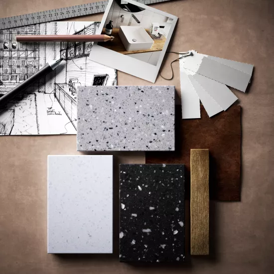  HIMACS launches its Lucia collection with three new colours by Marcel Wanders