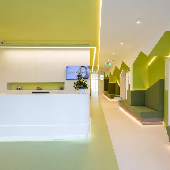 The hygienic properties of HIMACS for a dental clinic’s reception area