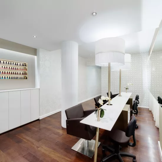 HIMACS decks out the beauty salon Vanitas Espai in Barcelona