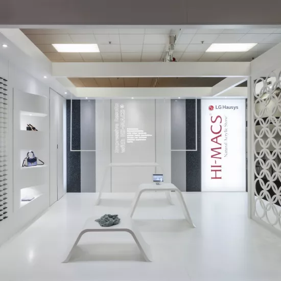 LX Hausys presents HIMACS limitless design possibilities at Retail Design Expo