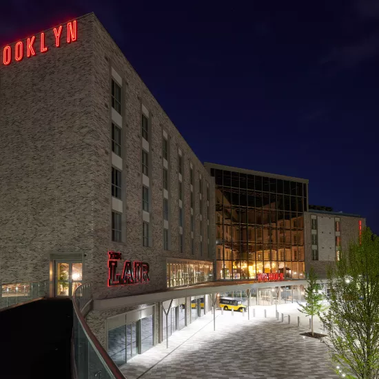 HIMACS brings a luxurious and functional finish to the interior of new Hotel Brooklyn