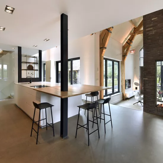 HIMACS brings contemporary cool to a rural Netherlands villa