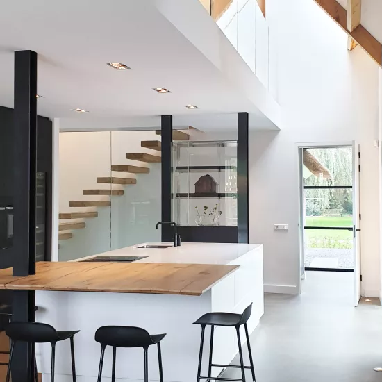 HIMACS brings contemporary cool to a rural Netherlands villa
