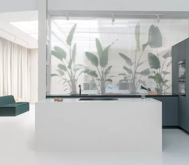 HIMACS gives this Cologne Design Office a refined and contemporary finish with a natural look