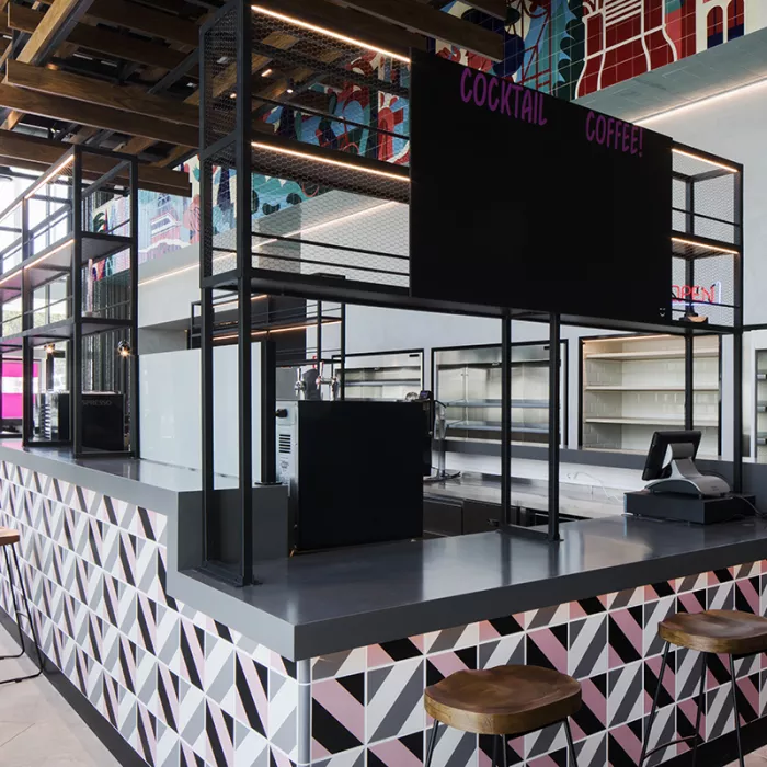 Hotel Moxy in Lisbon uses HIMACS in key areas