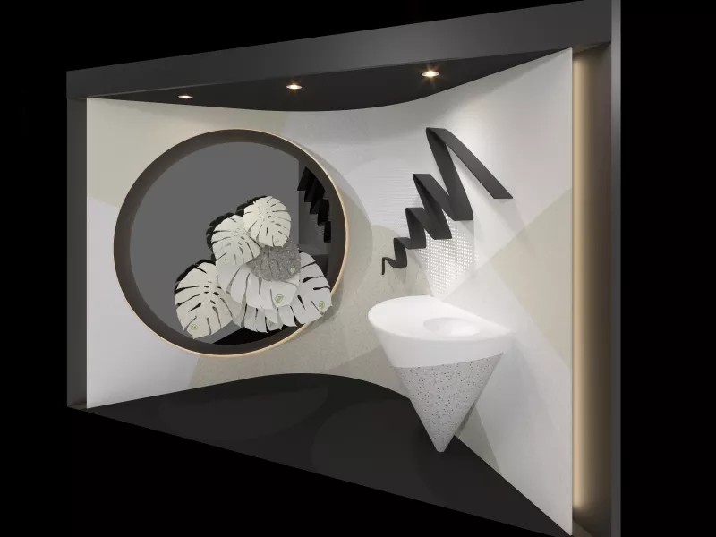 HIMACS Partners with COAST Office to Present Sculptural Design with Recycled-Content Colours at Architect@Work