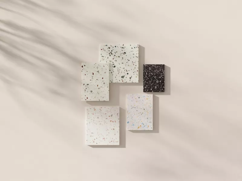 Los diseños Terrazzo de HIMACS reciben el Red Dot Design Award 2026: Colores terrazzo contemporáneos con contenido reciclado certificado