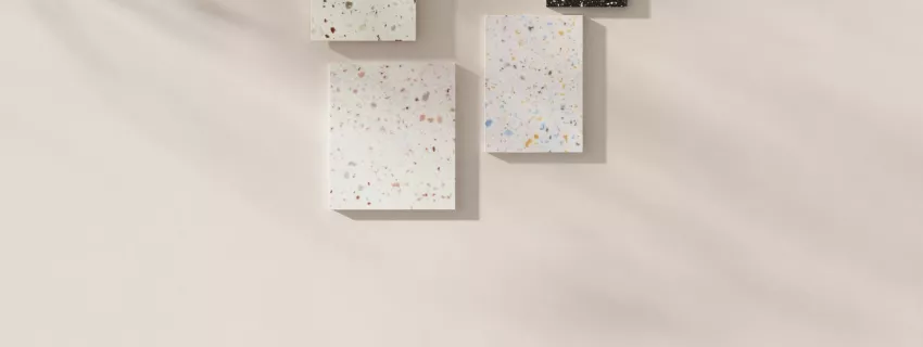 HIMACS Terrazzo reçoit  le Red Dot Design Award 2026: Des couleurs terrazzo contemporaines intégrant des matériaux recyclés certifiés