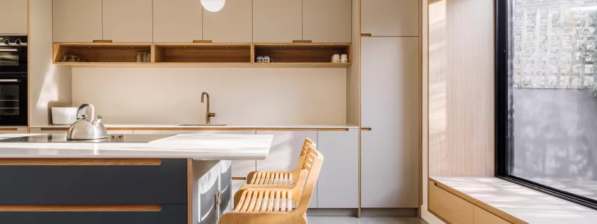 Découvrez une remarquable extension de cuisine à Stoke Newington avec HIMACS