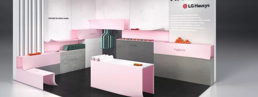 LX Hausys vuelve a la exposición Retail Design Expo con HIMACS Ultra-Thermoforming y las colecciones de colores de 2018