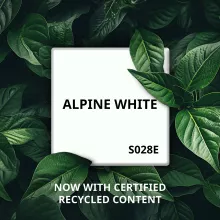 S028E Alpine White recycled
