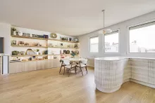 Design: M2M Made To Measure – HIMACS fabrication: Vincent Bergogne cabinetmaker - HIMACS supplier: Aska Interior - Photography: HAIO Studio Emeline Hamon
