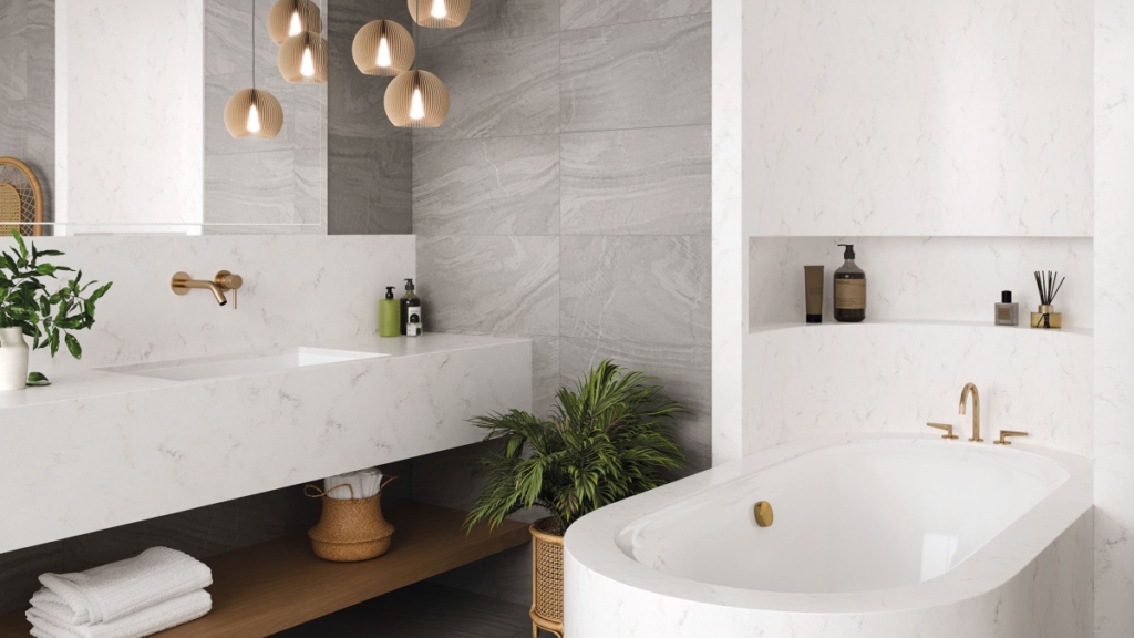 LX Hausys HIMACS solid surface for bathroom interior  