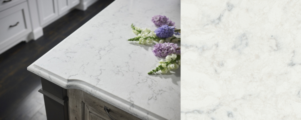 Viatera Minuet quartz kitchen countertop design